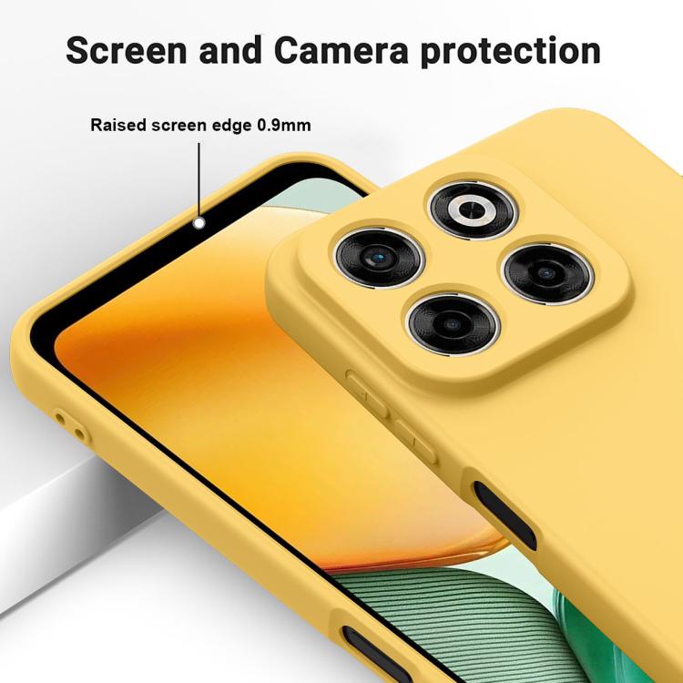 For ZTE Axon 70 / Blade V70 Solid Color Liquid Silicone Dropproof Full Coverage Phone Case