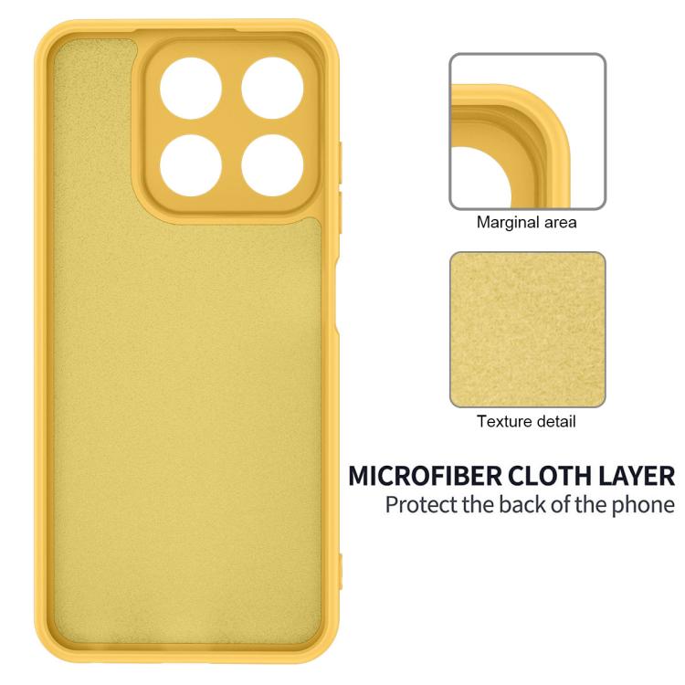 For ZTE Axon 70 / Blade V70 Solid Color Liquid Silicone Dropproof Full Coverage Phone Case