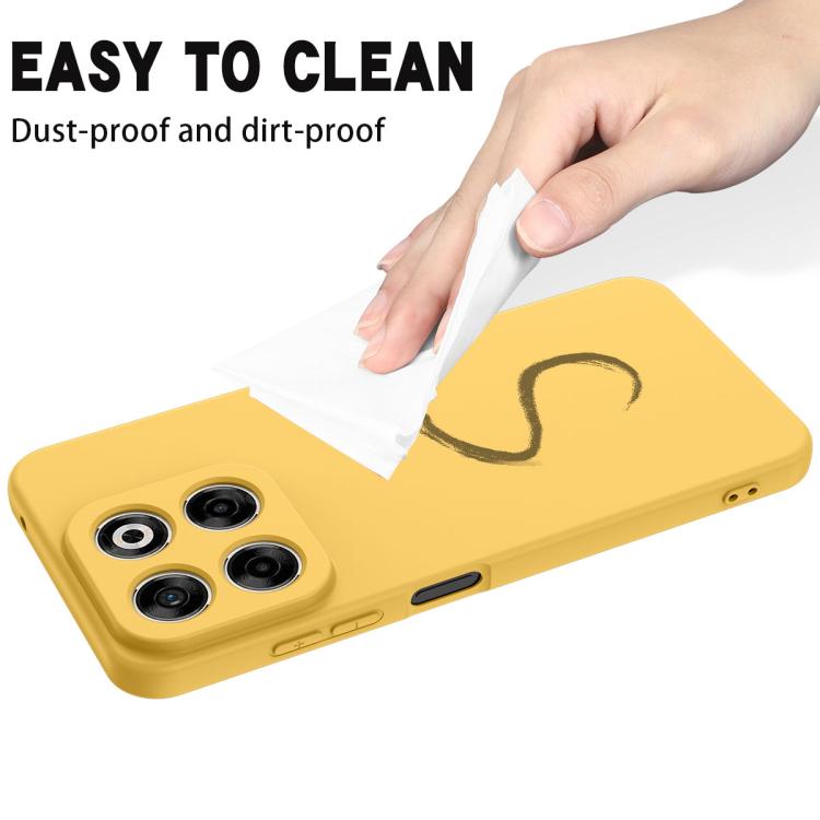 For ZTE Axon 70 / Blade V70 Solid Color Liquid Silicone Dropproof Full Coverage Phone Case
