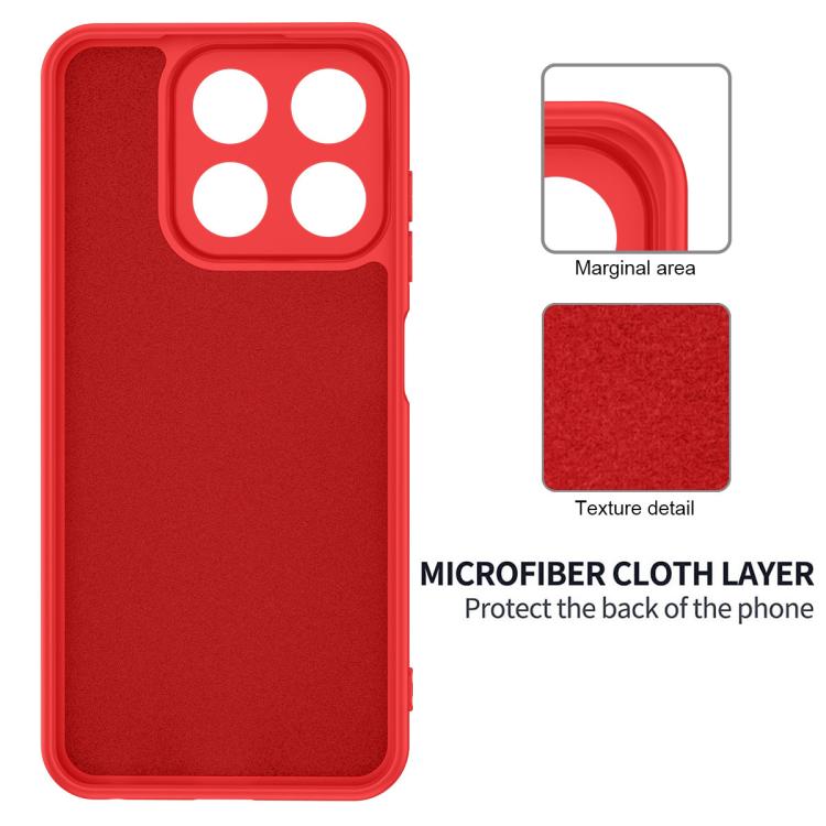For ZTE Axon 70 / Blade V70 Solid Color Liquid Silicone Dropproof Full Coverage Phone Case