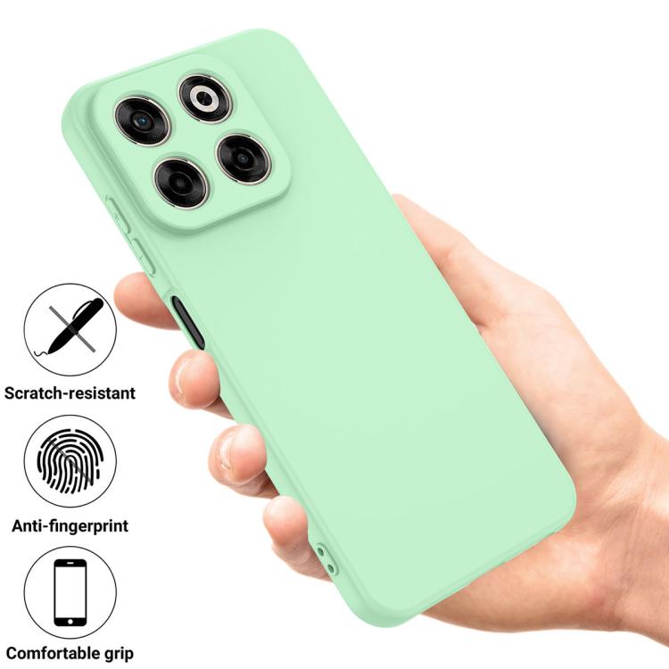 For ZTE Axon 70 / Blade V70 Solid Color Liquid Silicone Dropproof Full Coverage Phone Case