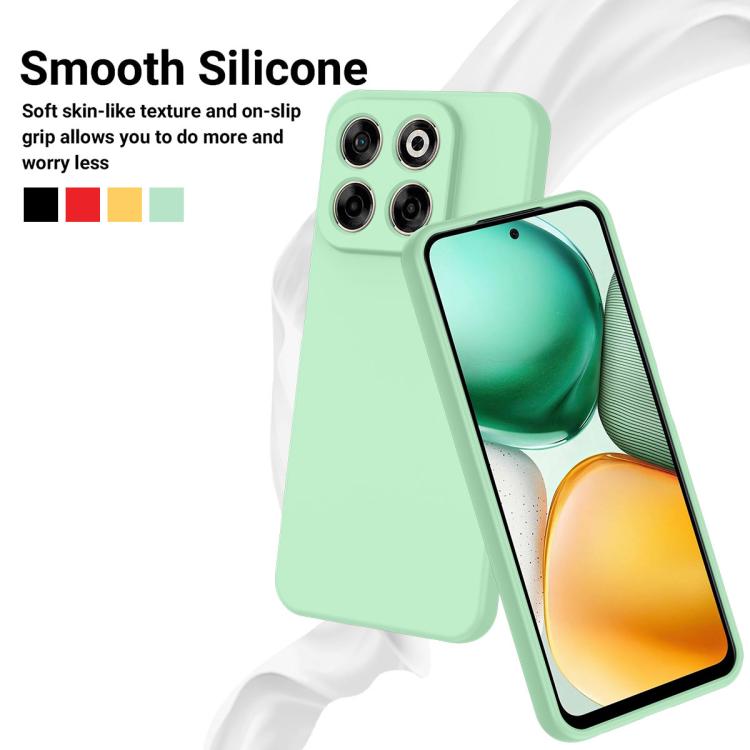 For ZTE Axon 70 / Blade V70 Solid Color Liquid Silicone Dropproof Full Coverage Phone Case