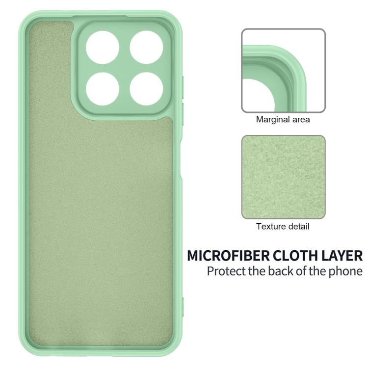 For ZTE Axon 70 / Blade V70 Solid Color Liquid Silicone Dropproof Full Coverage Phone Case
