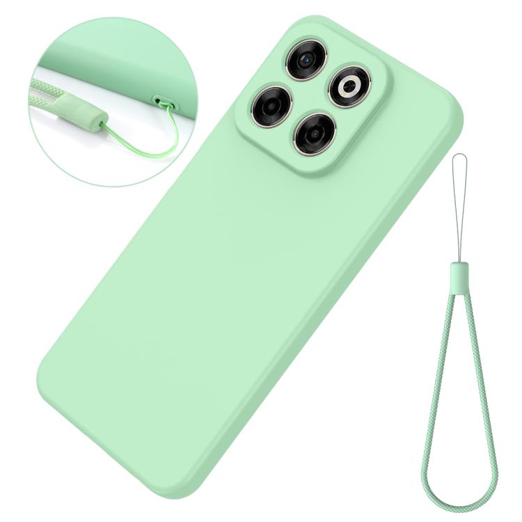 For ZTE Axon 70 / Blade V70 Solid Color Liquid Silicone Dropproof Full Coverage Phone Case