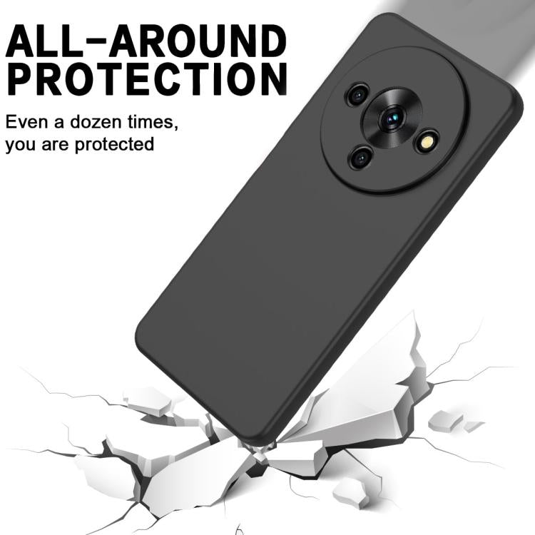 For ZTE Blade A76 5G Solid Color Liquid Silicone Dropproof Full Coverage Phone Case