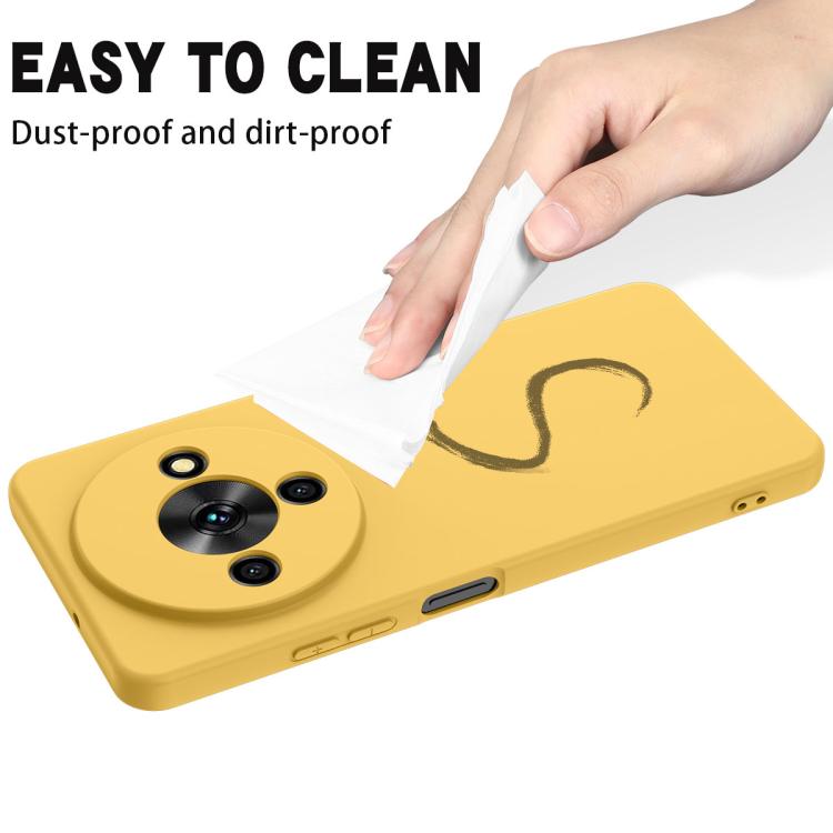 For ZTE Blade A76 5G Solid Color Liquid Silicone Dropproof Full Coverage Phone Case