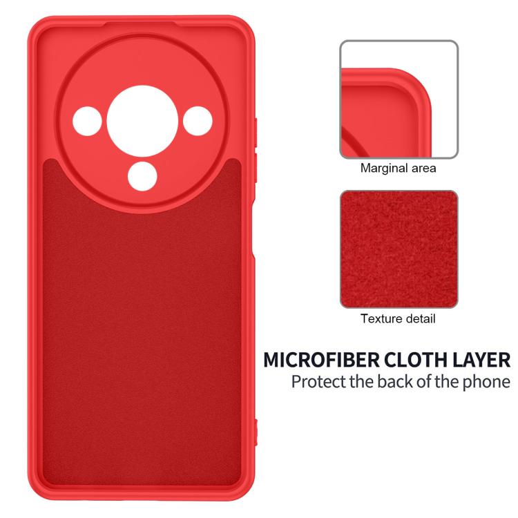 For ZTE Blade A76 5G Solid Color Liquid Silicone Dropproof Full Coverage Phone Case