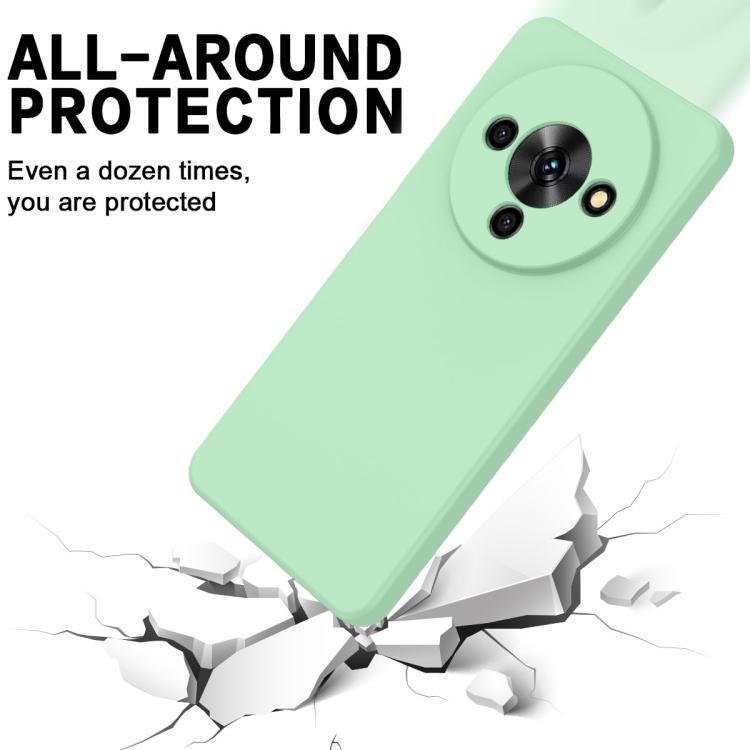 For ZTE Blade A76 5G Solid Color Liquid Silicone Dropproof Full Coverage Phone Case