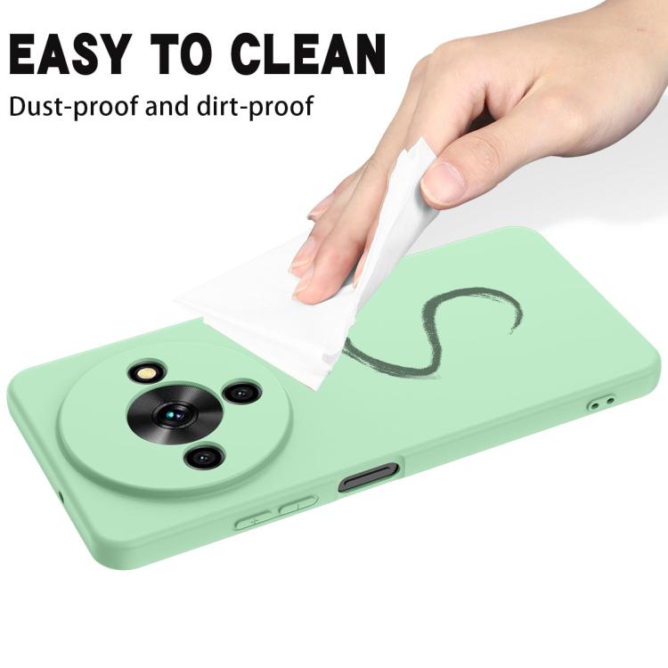 For ZTE Blade A76 5G Solid Color Liquid Silicone Dropproof Full Coverage Phone Case