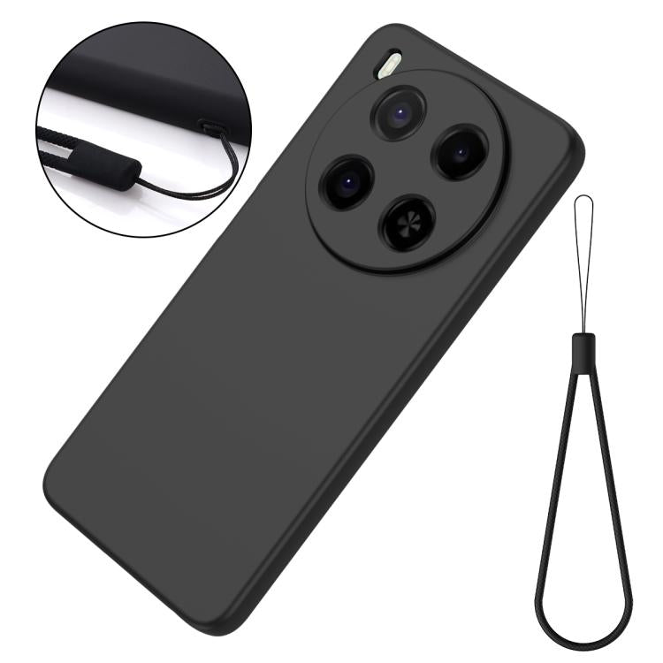 For ZTE Blade V70 Max Solid Color Liquid Silicone Dropproof Full Coverage Phone Case