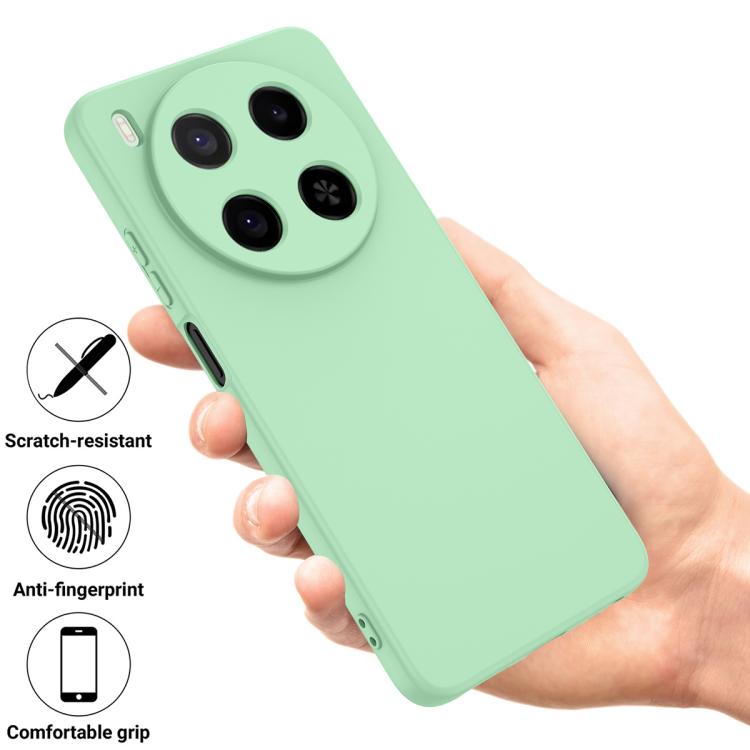 For ZTE Blade V70 Max Solid Color Liquid Silicone Dropproof Full Coverage Phone Case