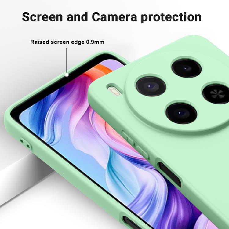 For ZTE Blade V70 Max Solid Color Liquid Silicone Dropproof Full Coverage Phone Case