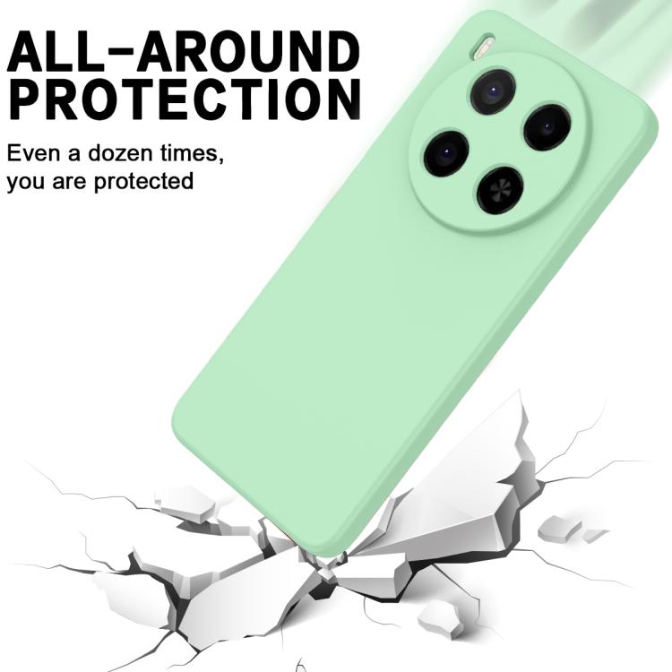 For ZTE Blade V70 Max Solid Color Liquid Silicone Dropproof Full Coverage Phone Case