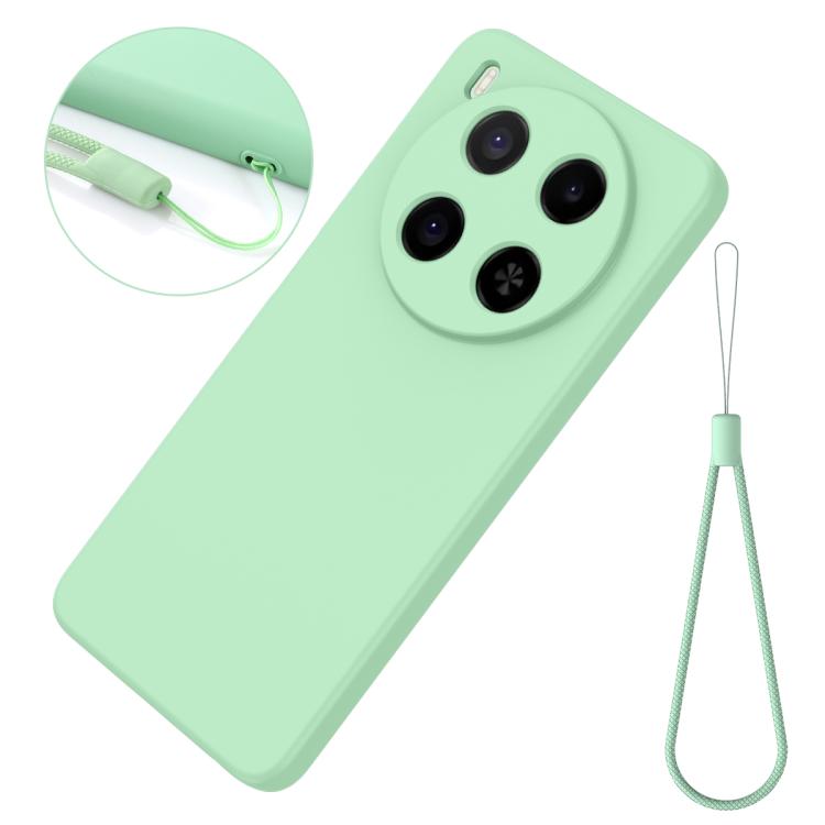 For ZTE Blade V70 Max Solid Color Liquid Silicone Dropproof Full Coverage Phone Case