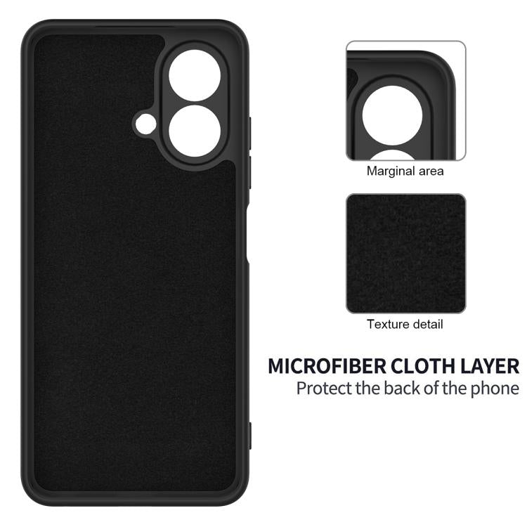 For ZTE Blade A35e 4G Solid Color Liquid Silicone Dropproof Full Coverage Phone Case