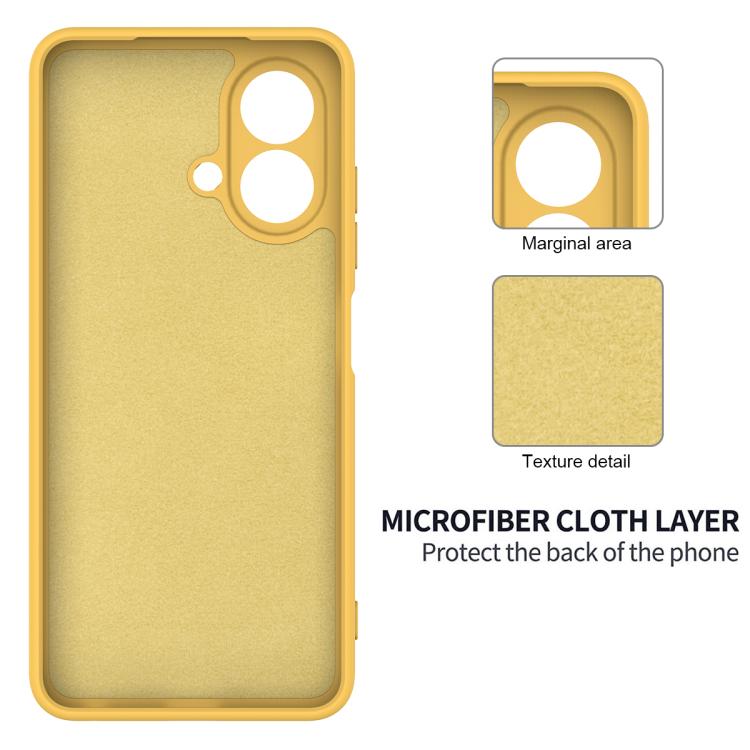 For ZTE Blade A35e 4G Solid Color Liquid Silicone Dropproof Full Coverage Phone Case
