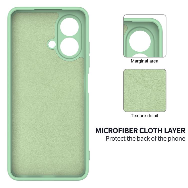 For ZTE Blade A35e 4G Solid Color Liquid Silicone Dropproof Full Coverage Phone Case