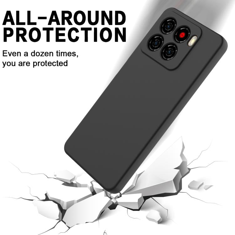 For ZTE Blade A56 4G Solid Color Liquid Silicone Dropproof Full Coverage Phone Case