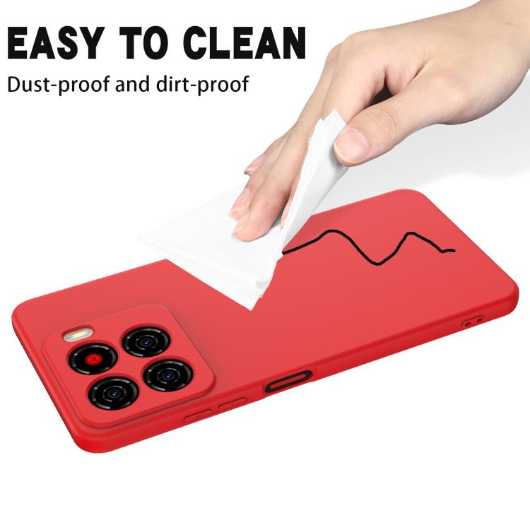 For ZTE Blade A56 4G Solid Color Liquid Silicone Dropproof Full Coverage Phone Case