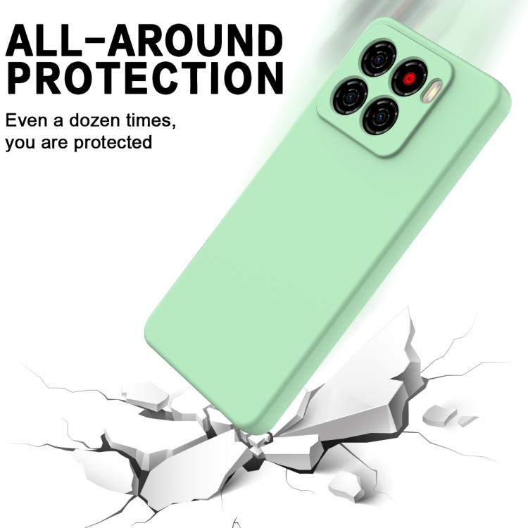 For ZTE Blade A56 4G Solid Color Liquid Silicone Dropproof Full Coverage Phone Case