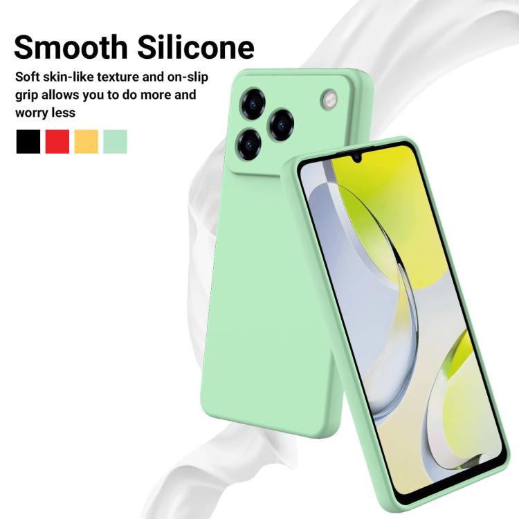For ZTE Blade A36 4G / A56 Pro 4G Solid Color Liquid Silicone Dropproof Full Coverage Phone Case