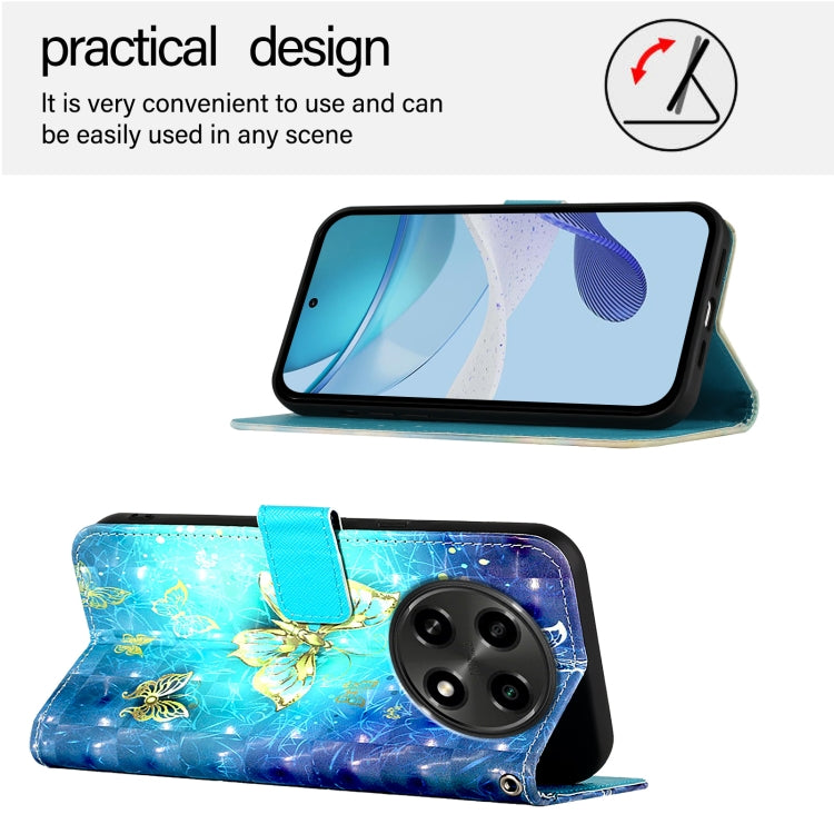 For OPPO A2 Pro 5G  / A3 Pro 5G 3D Painting Horizontal Flip Leather Phone Case