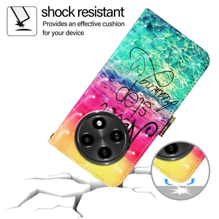 For OPPO A2 Pro 5G  / A3 Pro 5G 3D Painting Horizontal Flip Leather Phone Case