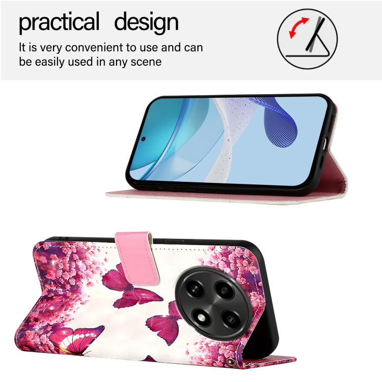 For OPPO A2 Pro 5G  / A3 Pro 5G 3D Painting Horizontal Flip Leather Phone Case