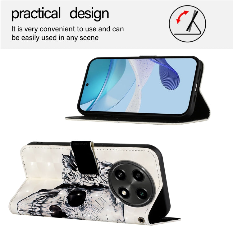 For OPPO A2 Pro 5G  / A3 Pro 5G 3D Painting Horizontal Flip Leather Phone Case
