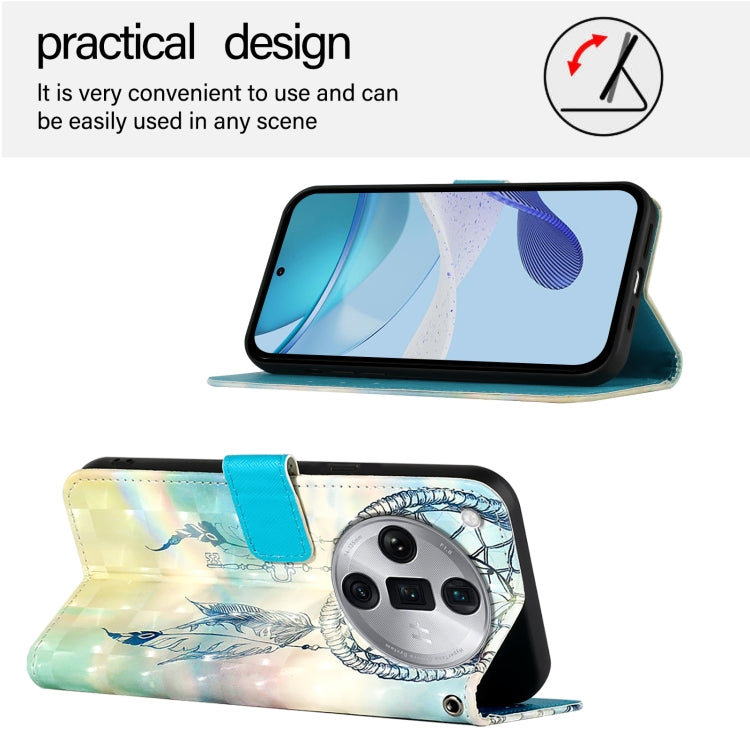 For OPPO Find X7 Ultra 3D Painting Horizontal Flip Leather Phone Case