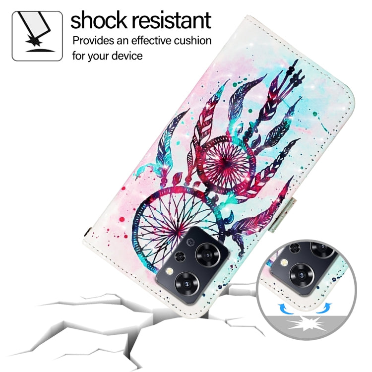 For OPPO Reno9 A JP Version 3D Painting Horizontal Flip Leather Phone Case