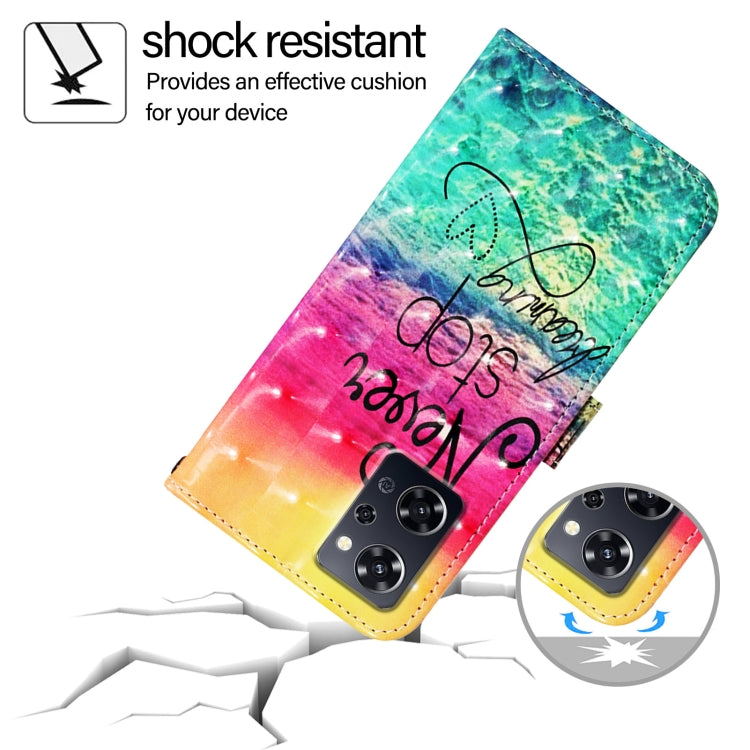 For OPPO Reno9 A JP Version 3D Painting Horizontal Flip Leather Phone Case