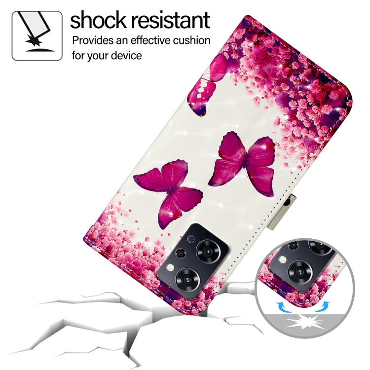 For OPPO Reno9 A JP Version 3D Painting Horizontal Flip Leather Phone Case