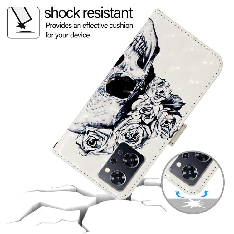 For OPPO Reno9 A JP Version 3D Painting Horizontal Flip Leather Phone Case