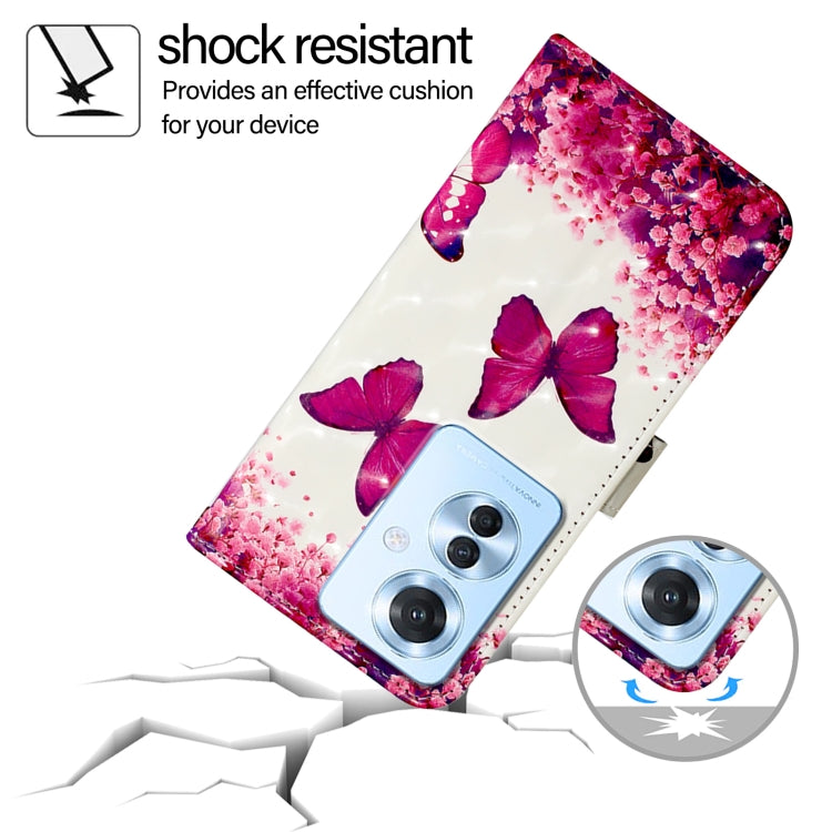 For OPPO Reno 11F 5G Global 3D Painting Horizontal Flip Leather Phone Case