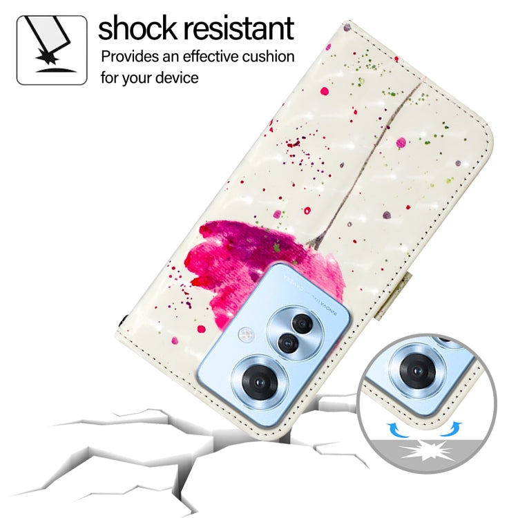 For OPPO Reno 11F 5G Global 3D Painting Horizontal Flip Leather Phone Case