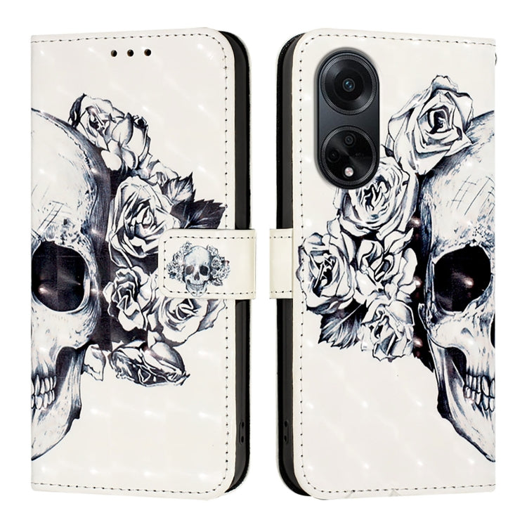 For OPPO A98 5G / F23 5G India 3D Painting Horizontal Flip Leather Phone Case