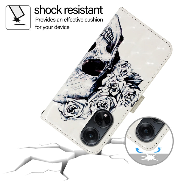 For OPPO A98 5G / F23 5G India 3D Painting Horizontal Flip Leather Phone Case