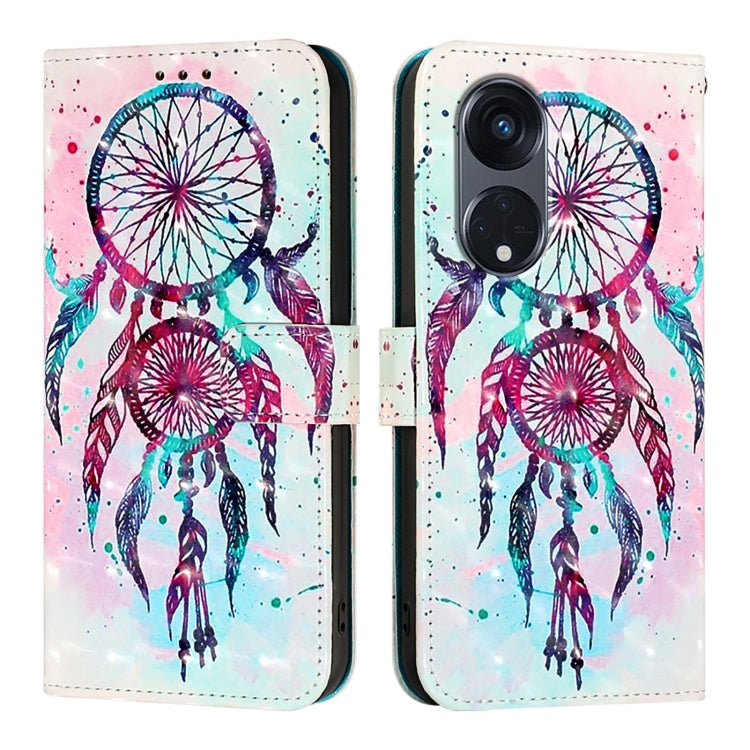 For OPPO A1 Pro 5G / Reno8 T 5G Global 3D Painting Horizontal Flip Leather Phone Case