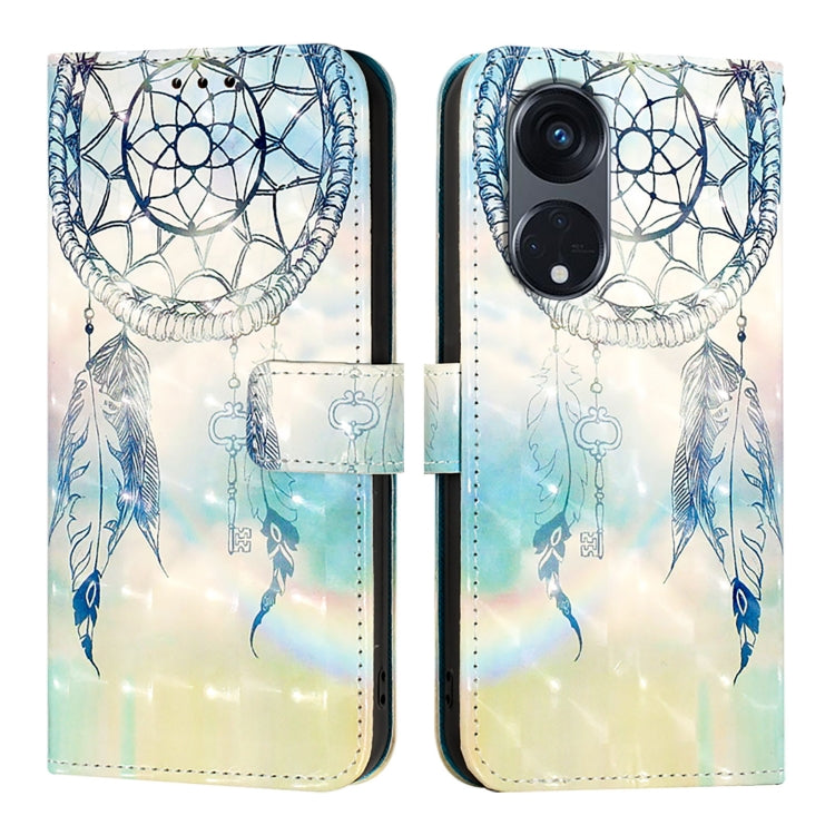 For OPPO A1 Pro 5G / Reno8 T 5G Global 3D Painting Horizontal Flip Leather Phone Case