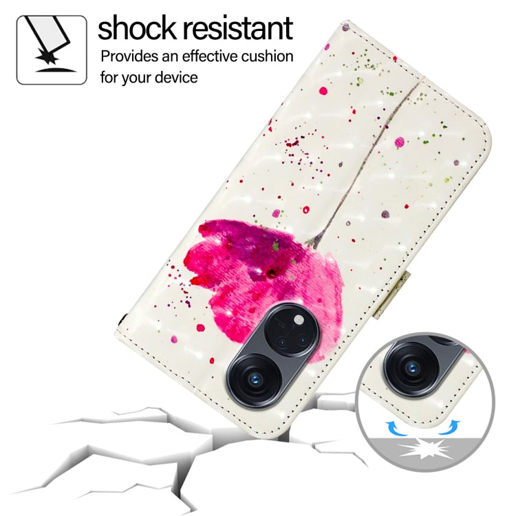 For OPPO A1 Pro 5G / Reno8 T 5G Global 3D Painting Horizontal Flip Leather Phone Case