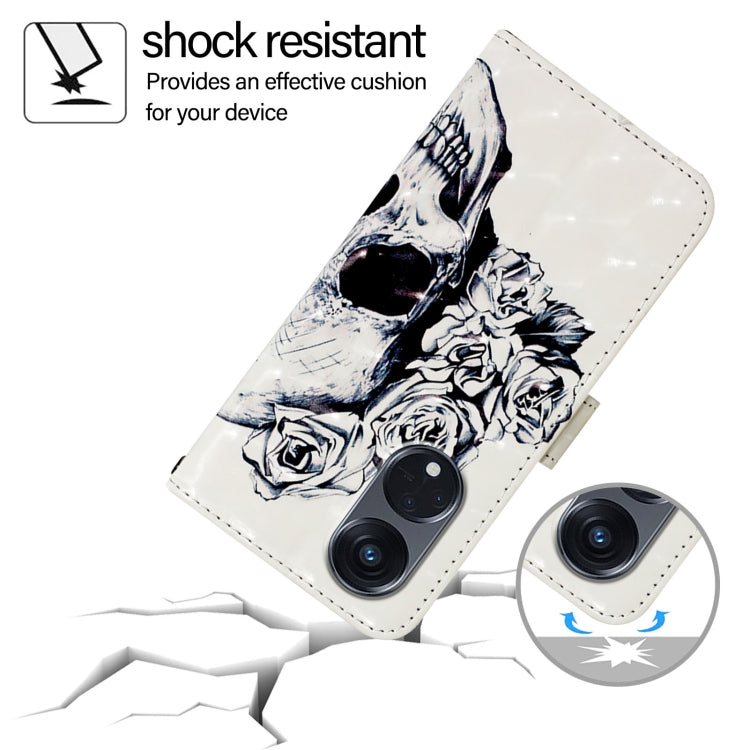 For OPPO A1 Pro 5G / Reno8 T 5G Global 3D Painting Horizontal Flip Leather Phone Case