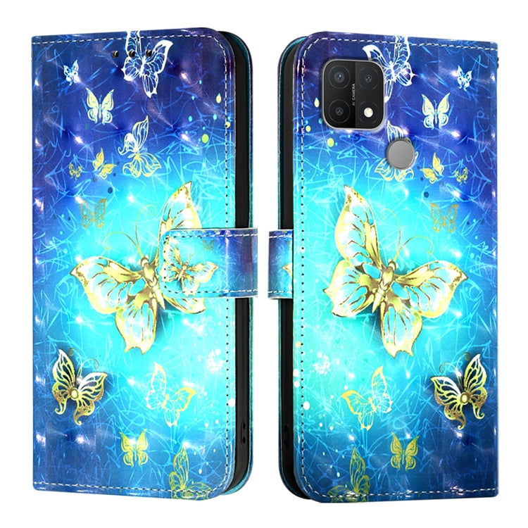 For OPPO A15 / A15s / A35 2021 3D Painting Horizontal Flip Leather Phone Case