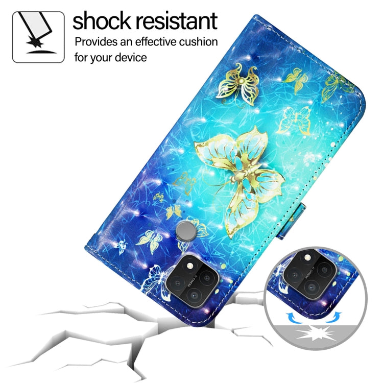 For OPPO A15 / A15s / A35 2021 3D Painting Horizontal Flip Leather Phone Case
