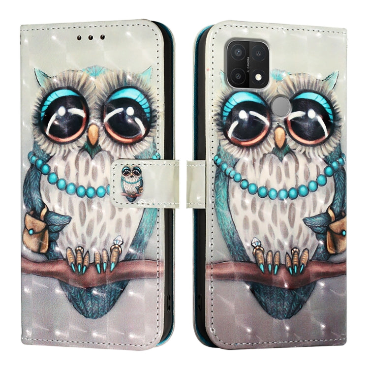 For OPPO A15 / A15s / A35 2021 3D Painting Horizontal Flip Leather Phone Case