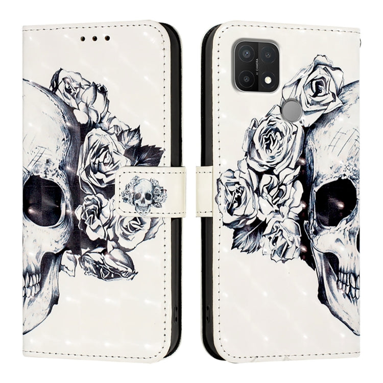 For OPPO A15 / A15s / A35 2021 3D Painting Horizontal Flip Leather Phone Case