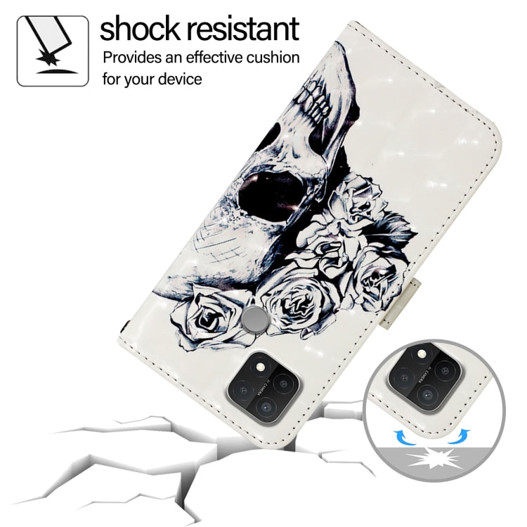 For OPPO A15 / A15s / A35 2021 3D Painting Horizontal Flip Leather Phone Case
