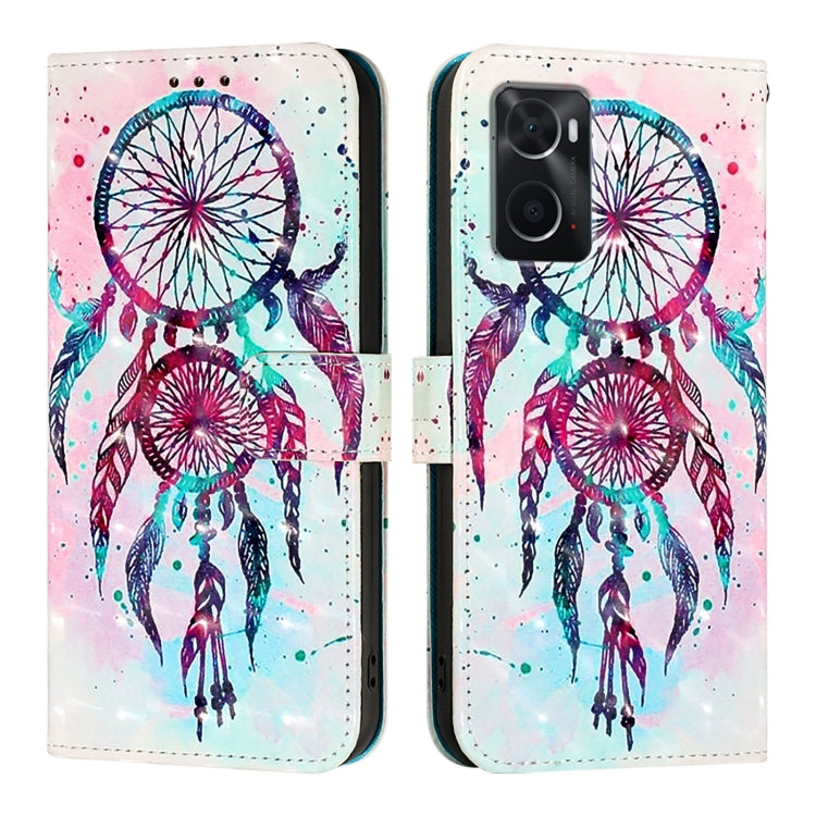For OPPO A36 4G / A76 4G / A96 4G / K10 4G 3D Painting Horizontal Flip Leather Phone Case