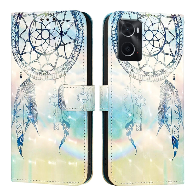 For OPPO A36 4G / A76 4G / A96 4G / K10 4G 3D Painting Horizontal Flip Leather Phone Case