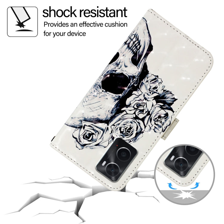 For OPPO A36 4G / A76 4G / A96 4G / K10 4G 3D Painting Horizontal Flip Leather Phone Case